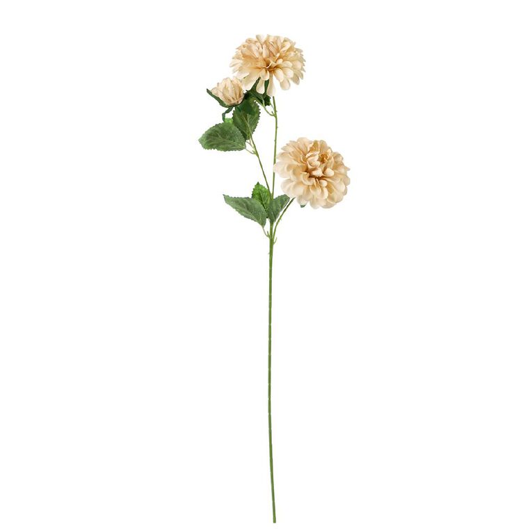 Living & Co Artificial Cream Dahlia Stem, , hi-res