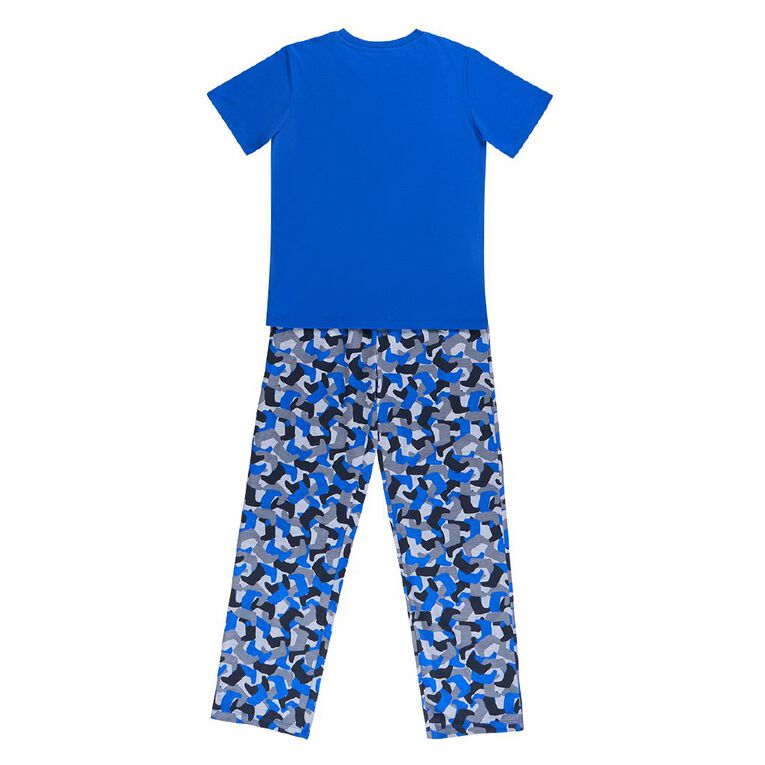 PlayStation Boys' Tee and Pants Pyjama Set, Blue Mid, hi-res