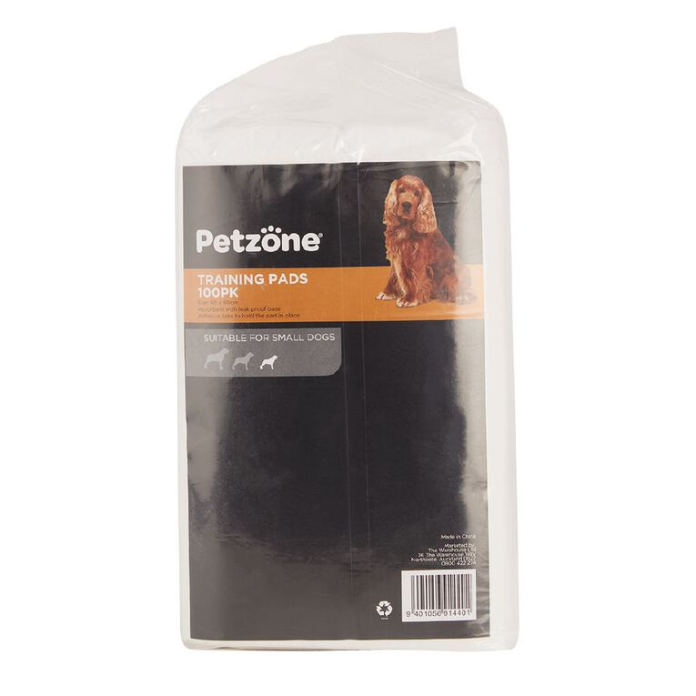 Petzone Puppy Training Pads 100pk White The Warehouse