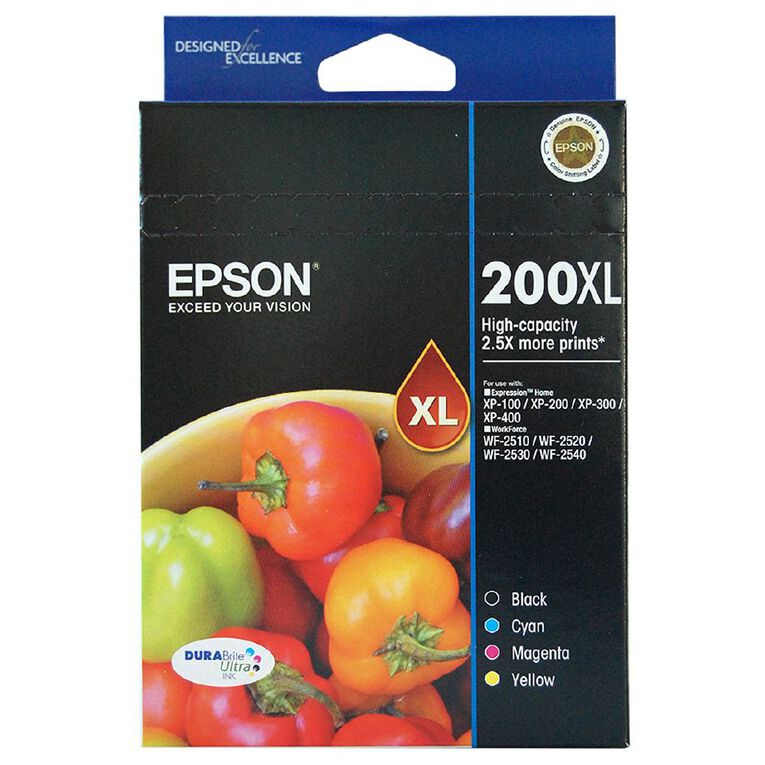 Epson Ink 200XL Value 4 Pack, , hi-res