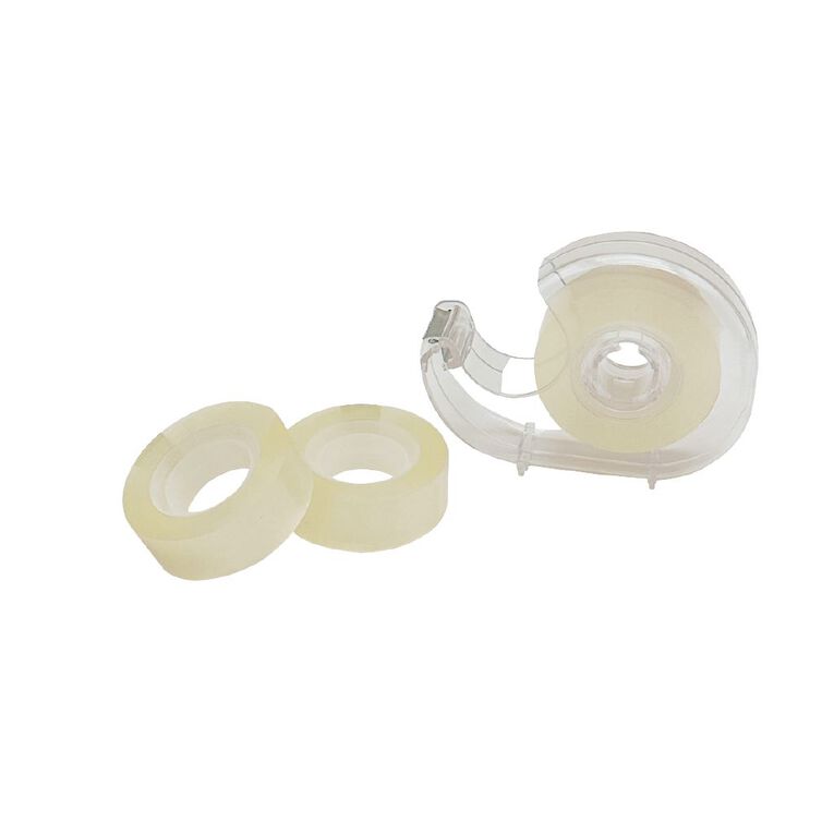 WS Tape With Dispenser 18mm Clear 3 Pack, , hi-res