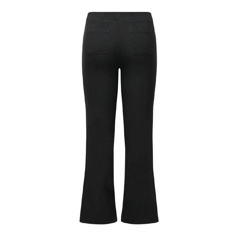 H&H Women's Bengaline Flare Pants, Black, hi-res