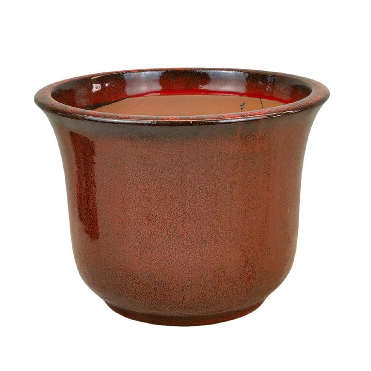 Northcote Pottery Greenwich Tulip Planter Tropic 33x35cm Red, , hi-res