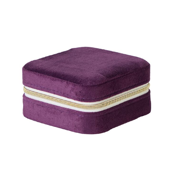 Living & Co Velvet Jewellery Case, , hi-res