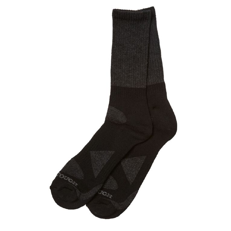 Darn Tough Men's Rib Crew Socks 2 Pack, Black, hi-res