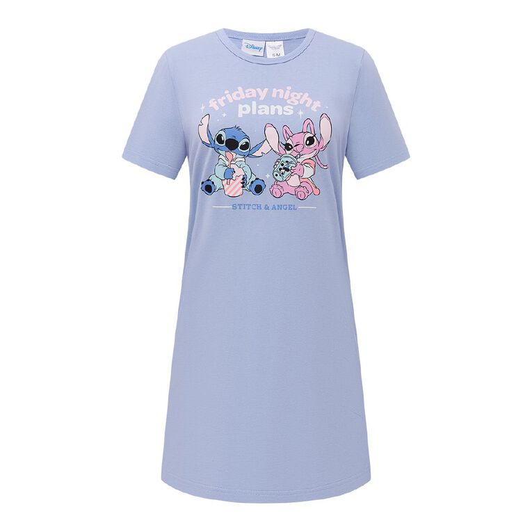 Stitch Women's Knit Nightie, Blue Light, hi-res