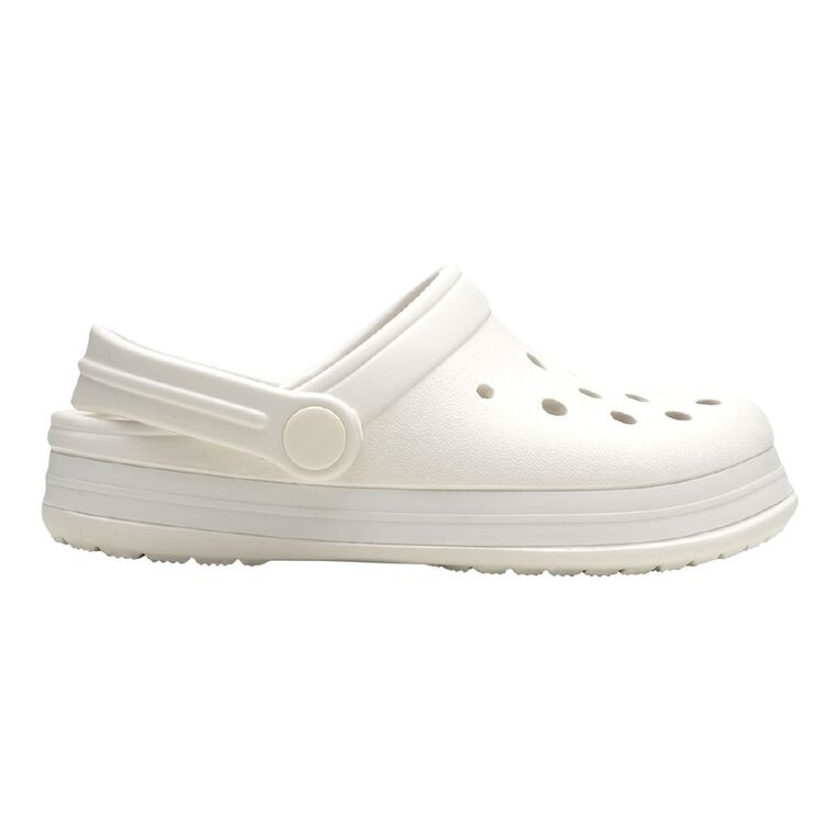 Young Original Senior Kids' Jack Frog Clog Shoes, White, hi-res