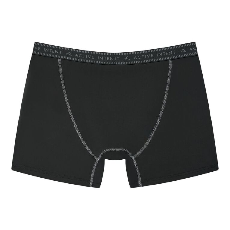 Active Intent Men's Performance Mesh Insert Regular Length Trunks, Grey Dark, hi-res