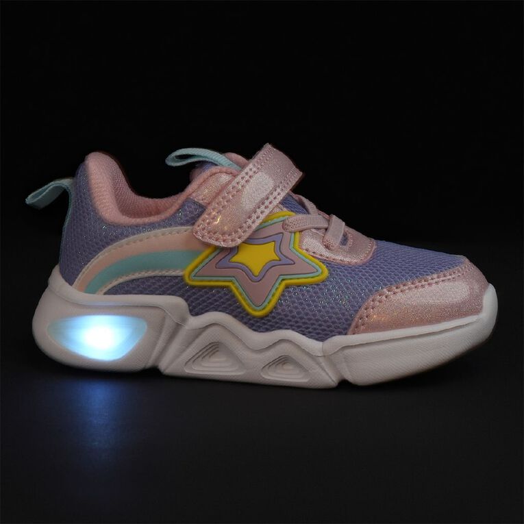 Active Intent Junior Kids' Star Trainers, Purple, hi-res