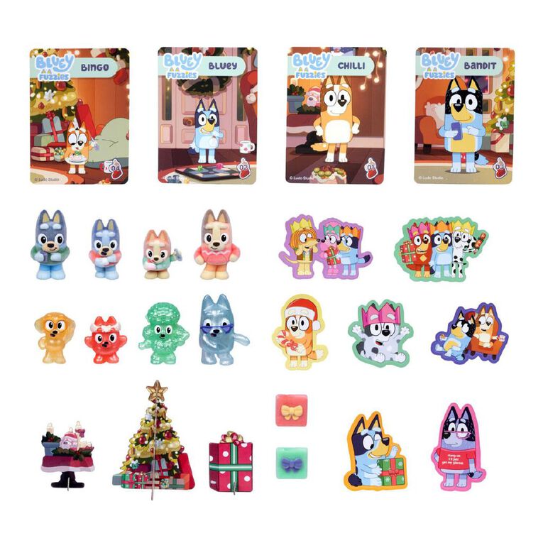 Bluey Fuzzies Pack Advent Calendar Series 15, , hi-res