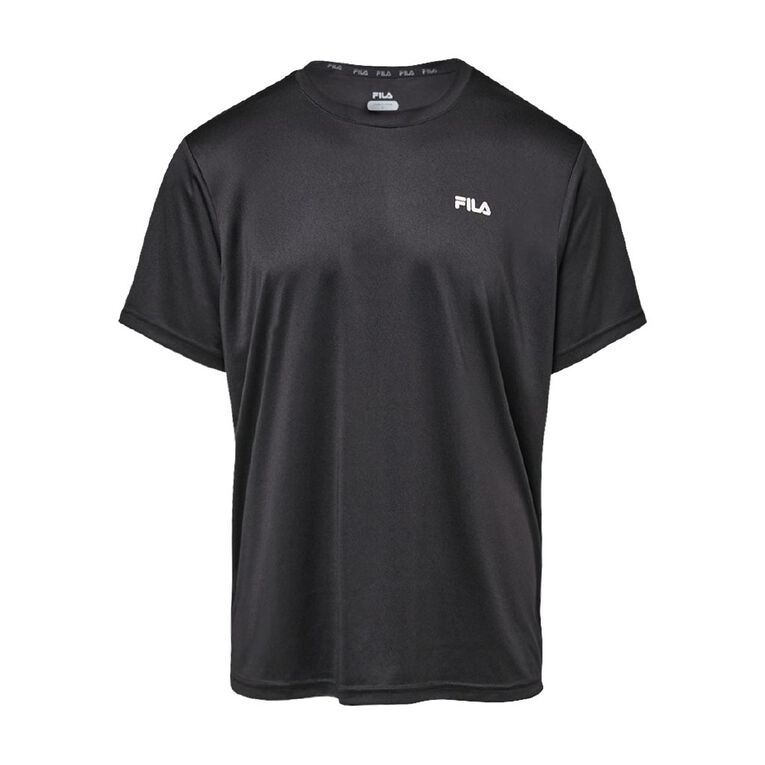 Fila Men's Quick Dry Tee, Black, hi-res