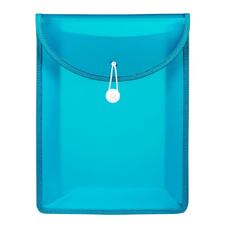 ColourHide Ring Zipper Binder Sky, , hi-res