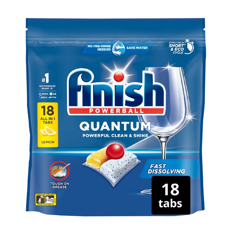 Finish Quantum Dishwash Tablets 18 Pack, , hi-res