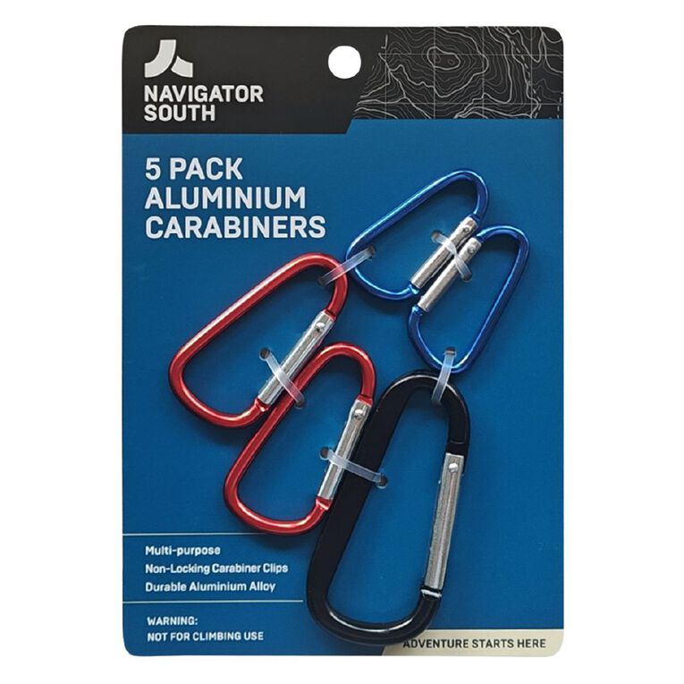 Navigator South Aluminum Carabiners 5 Pack, , hi-res
