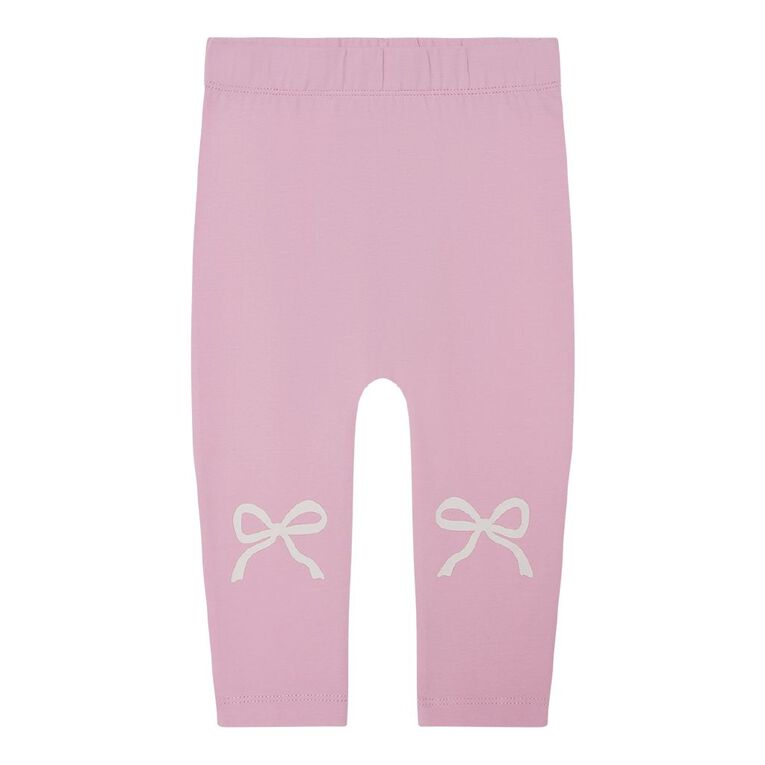 Young Original Babies' Print Leggings, Pink Mid, hi-res