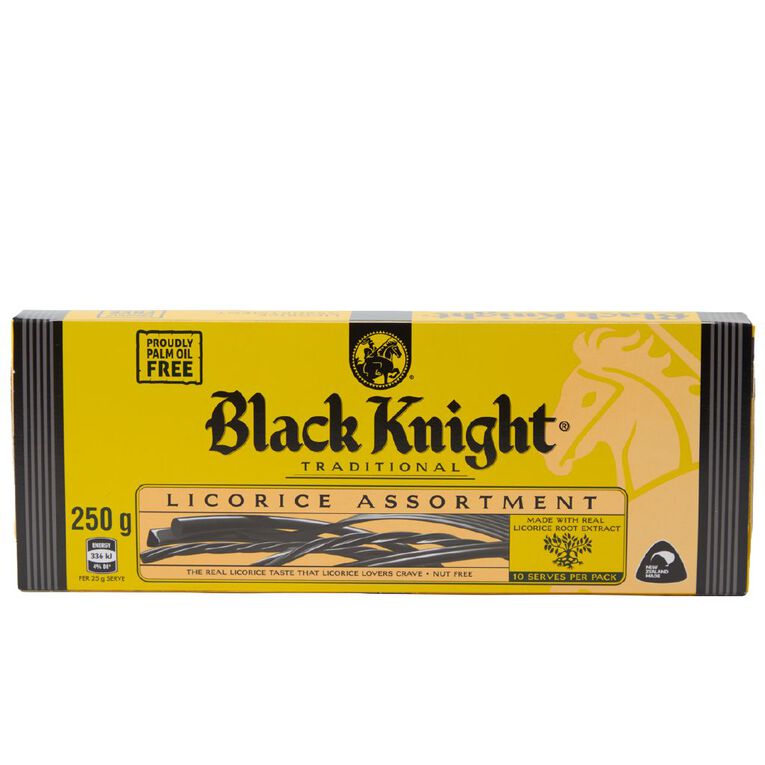 Black Knight Licorice Assortment 250g, , hi-res