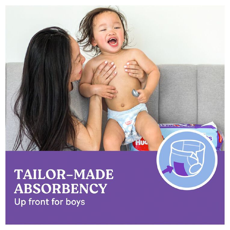 Huggies Boys' Convenience Junior Ultra Dry Pants Size 6 15+kg 16 Pack, , hi-res