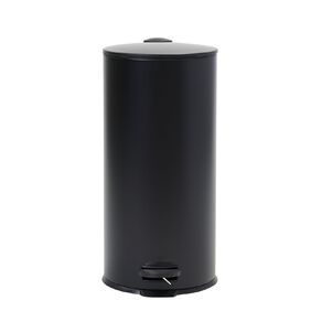 Living & Co Round Pedal Bin Black 30L