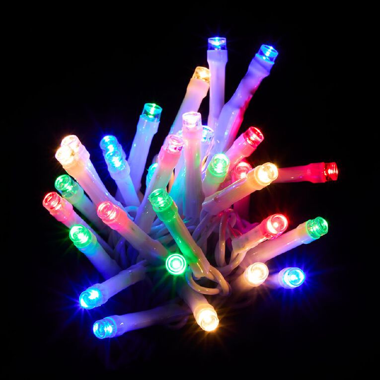 Wonderland Plug-in Christmas String Lights Multi-Coloured 19.5m, , hi-res