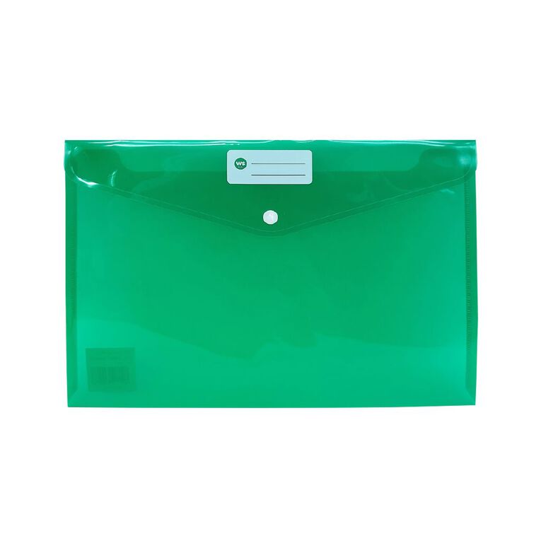WS Colour Pop Document Wallet Dome Green, , hi-res