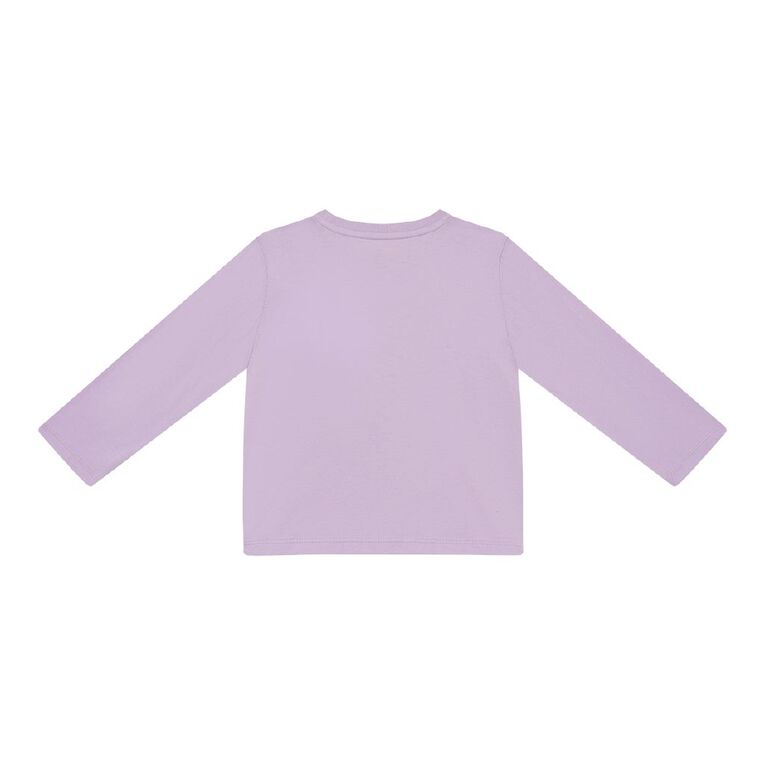 Young Original Toddler Long Sleeve Printed Tee, Purple Light, hi-res