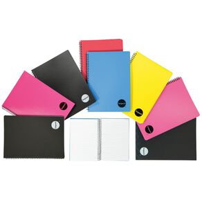 WS Notebook Wiro 200 Page Hard Back Blue Mid A5