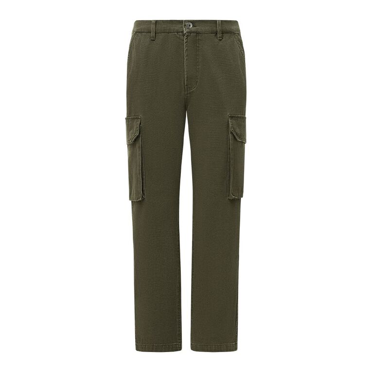 Garage Men's Relaxed Cargo Pants, Green Dark, hi-res