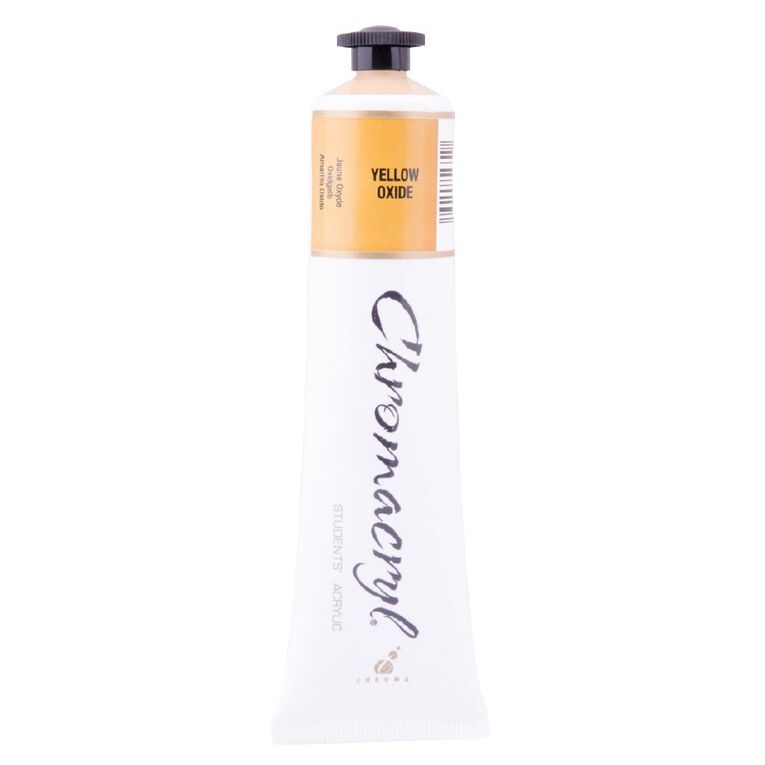 Chromacryl Acrylic Paint Oxide Yellow 75ml, , hi-res