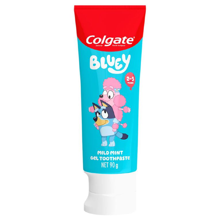 Colgate Kids' Junior Bluey Toothpaste Mild Mint Gel 90g, , hi-res