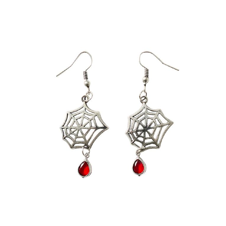 Scarehouse Spiderweb Earrings, , hi-res