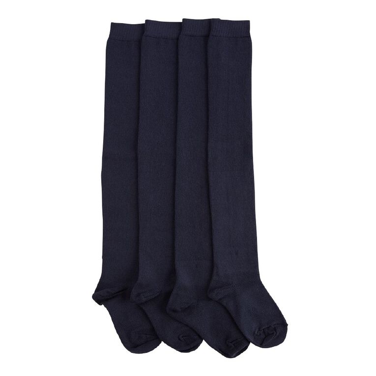 Schooltex Over the Knee Socks 2 Pack, Midnight/Navy, hi-res