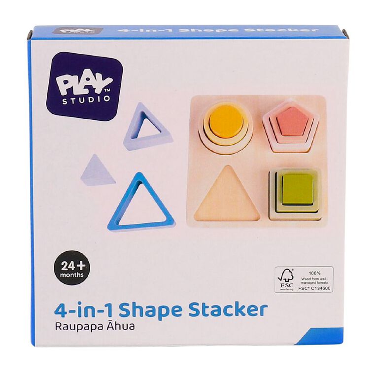 Play Studio 4-in-1 Shape Stacker, , hi-res