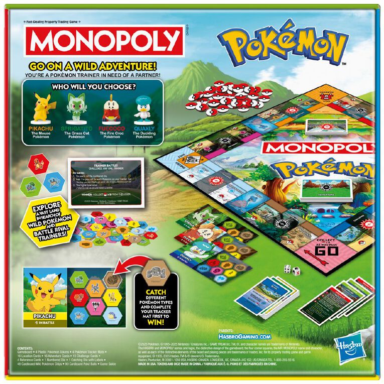 Hasbro Pokemon Monopoly, , hi-res