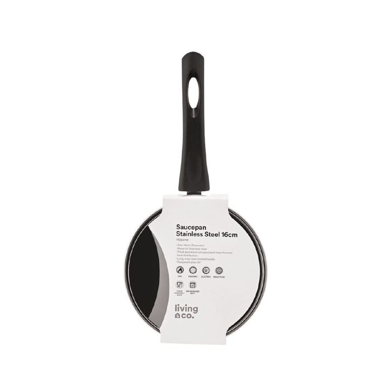 Living & Co Saucepan Stainless Steel, , hi-res