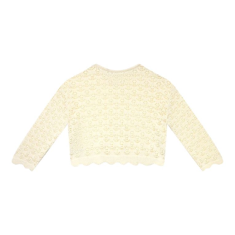 Young Original Pointell Knit Jumper, Cream, hi-res