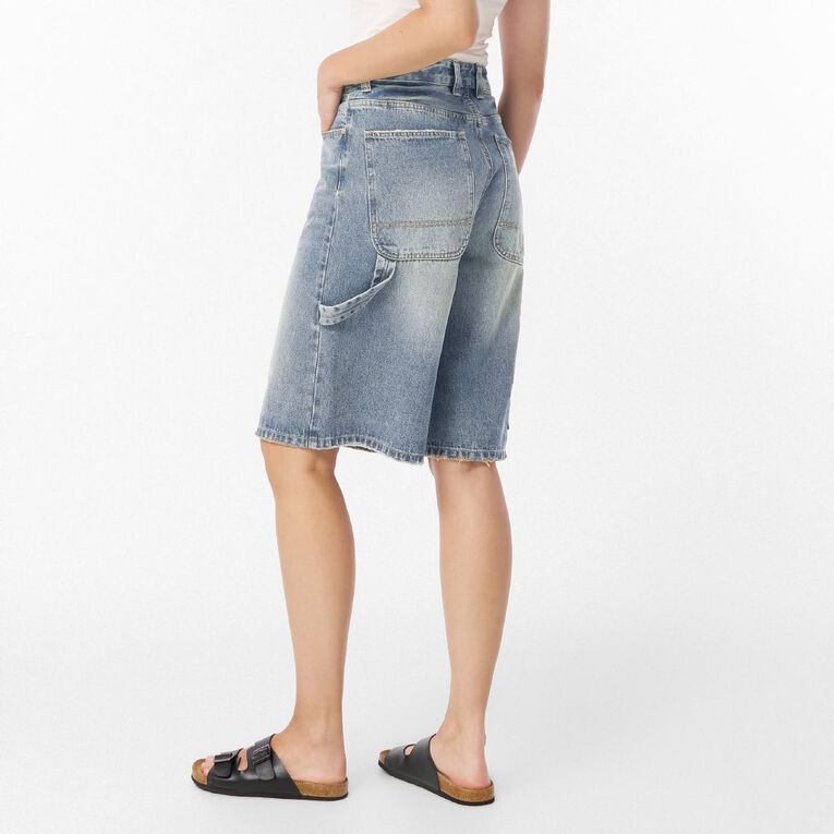H&H Women's Oversized Jorts, Denim Light, hi-res