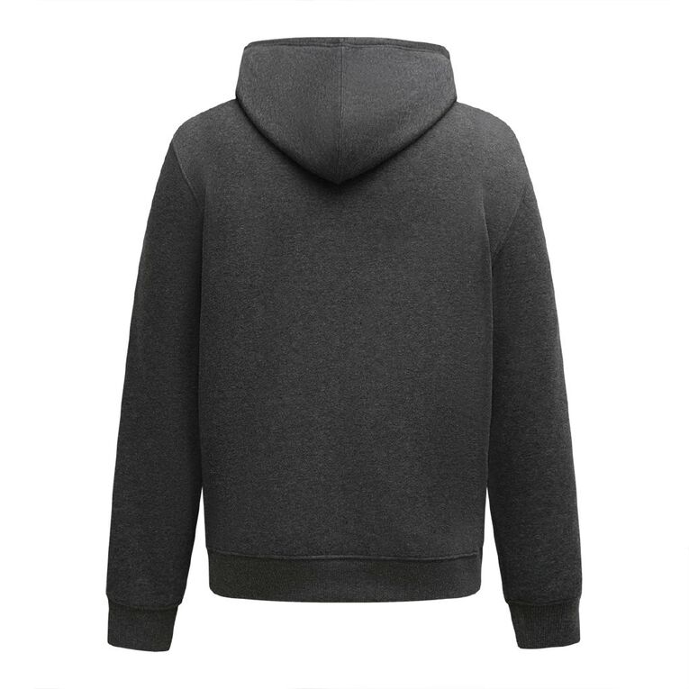 H&H Men's Plain Hoodie Sweatshirt, Charcoal/Marle, hi-res