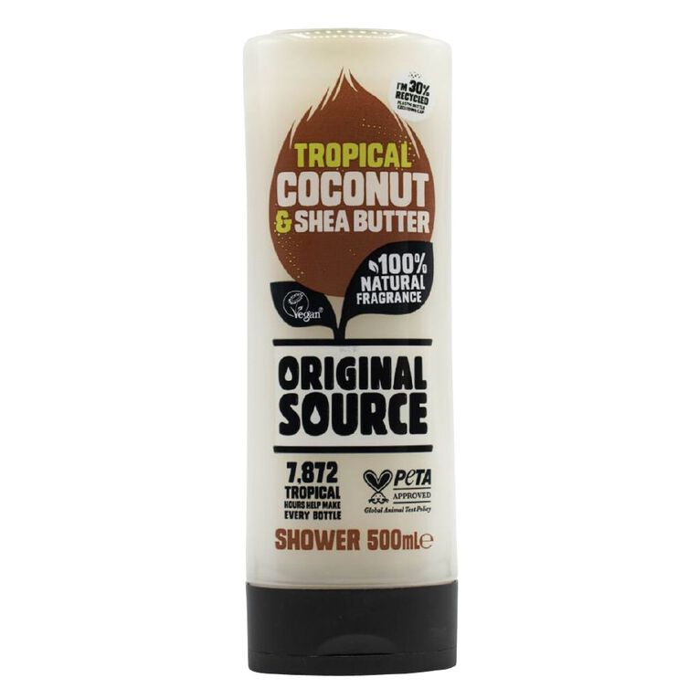 Original Source Tropical Coconut & Shea Butter Shower Gel 500ml, , hi-res