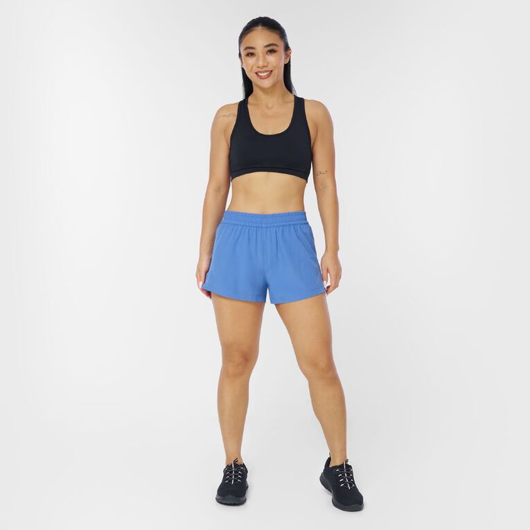 Active Intent Women's 2 in 1 Training Shorts, Blue Mid, hi-res