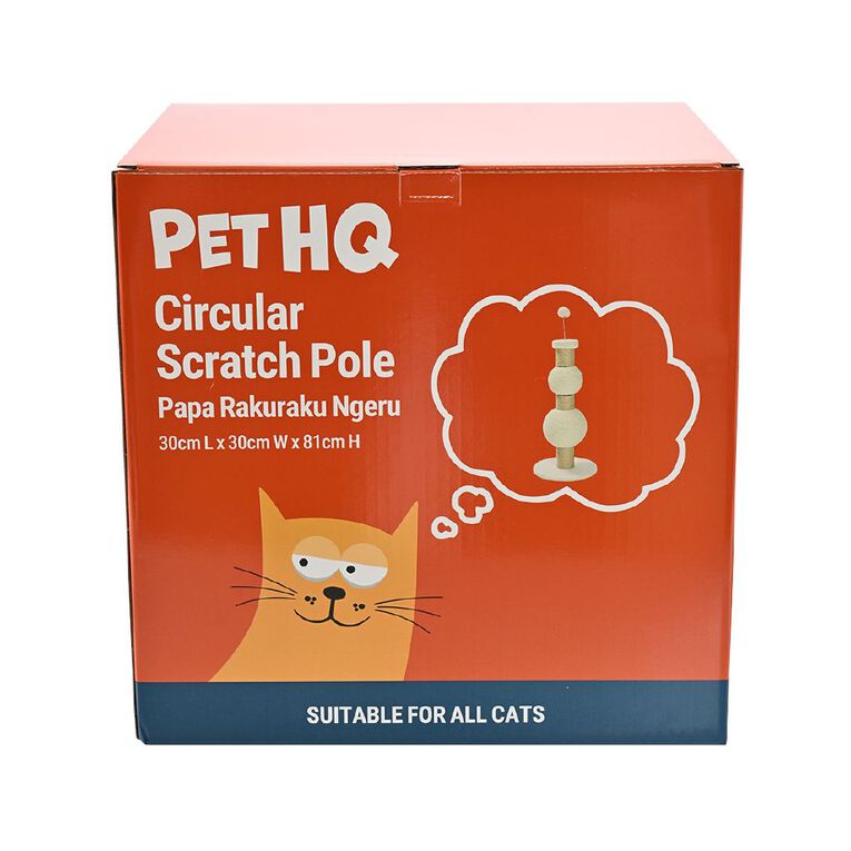Pet HQ Circular Scratch Pole, , hi-res