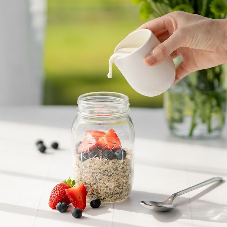 Kate's Kitchen Embossed Preserving Jar 3 Pack 1L, , hi-res
