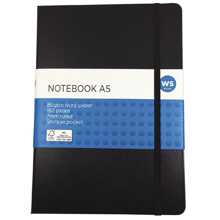 WS Journal PU Black A5, , hi-res