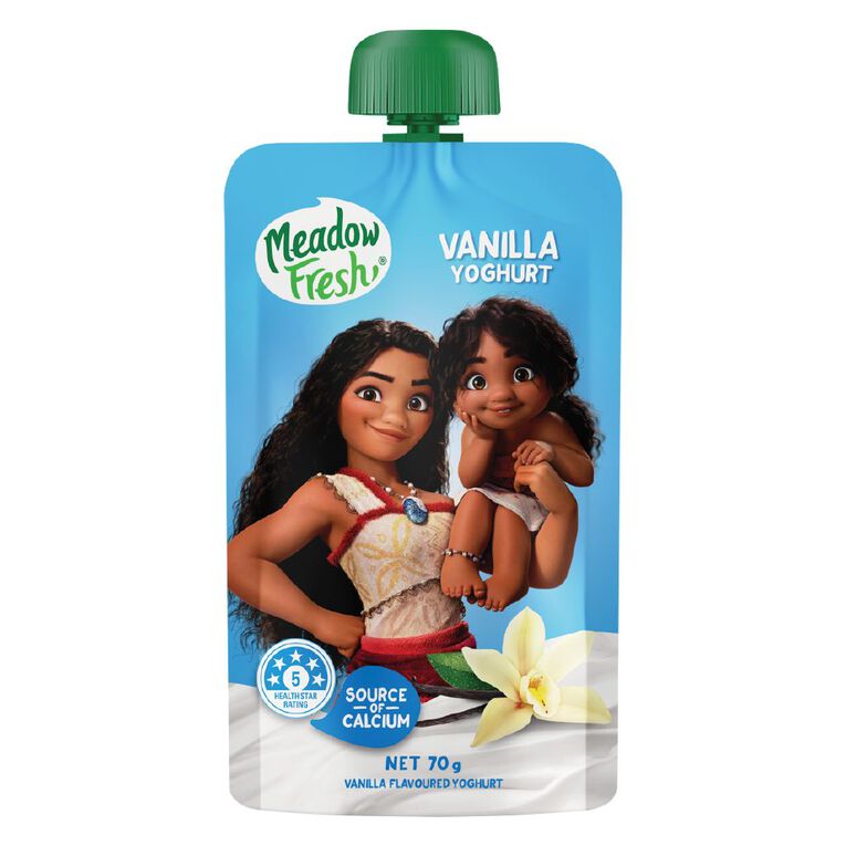 Meadow Fresh Vanilla Yoghurt Pouch 70g, , hi-res