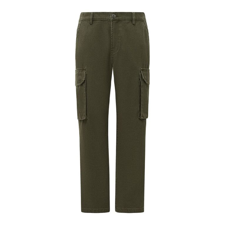 Garage Men's Relaxed Cargo Pants, Green Dark, hi-res