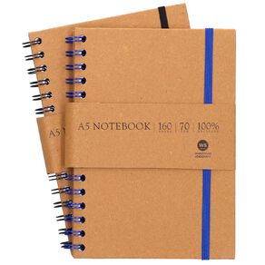 WS Notebook Wiro Kraft Brown Mid A5
