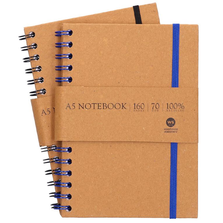 WS Notebook Wiro Kraft Brown Mid A5, , hi-res