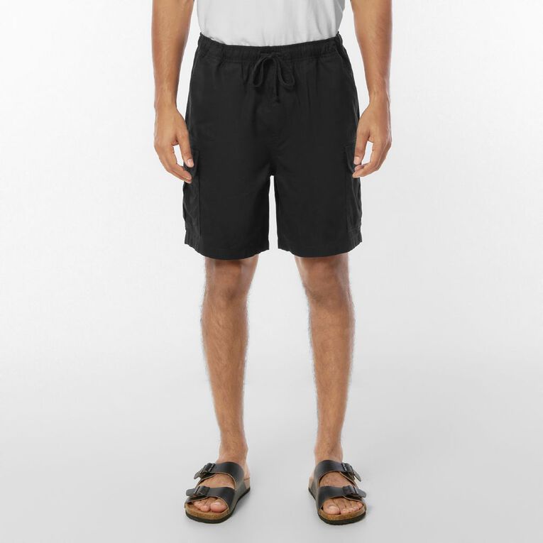 H&H Men's Cargo Shorts, Black, hi-res