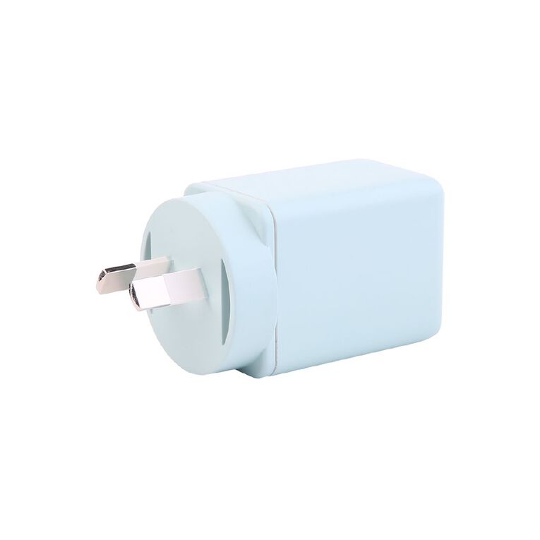 Tech.Inc PD 45W Dual USB-C Fast Charger Blue Light, , hi-res