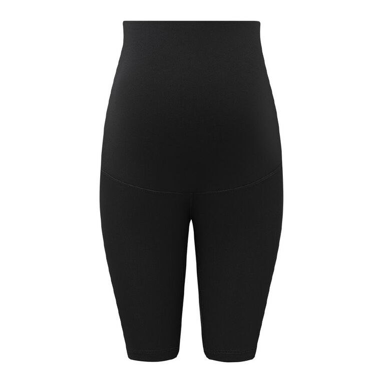 H&H Maternity Stretch Bike Shorts, Black, hi-res