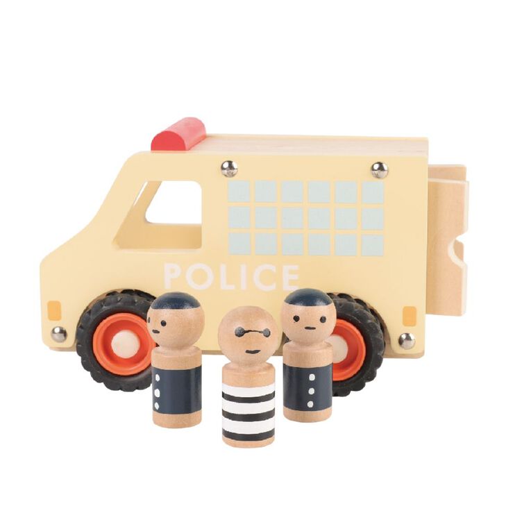 Play Studio Wooden Police Car Play Set, , hi-res